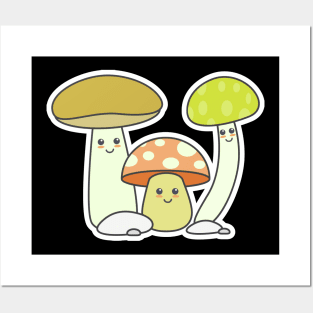 Everyone Know Kawaii Mushrooms Over The Next Posters and Art